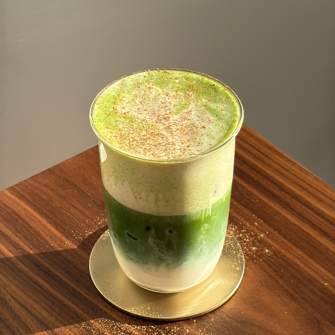 Cinnamon Bun Iced Matcha