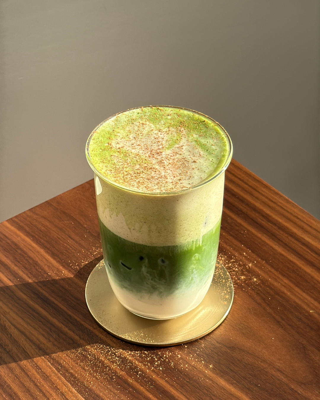 Cinnamon Bun Iced Matcha
