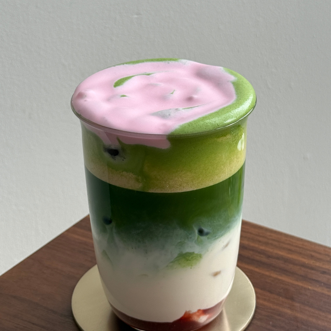 Strawberry Rose Matcha Cloud