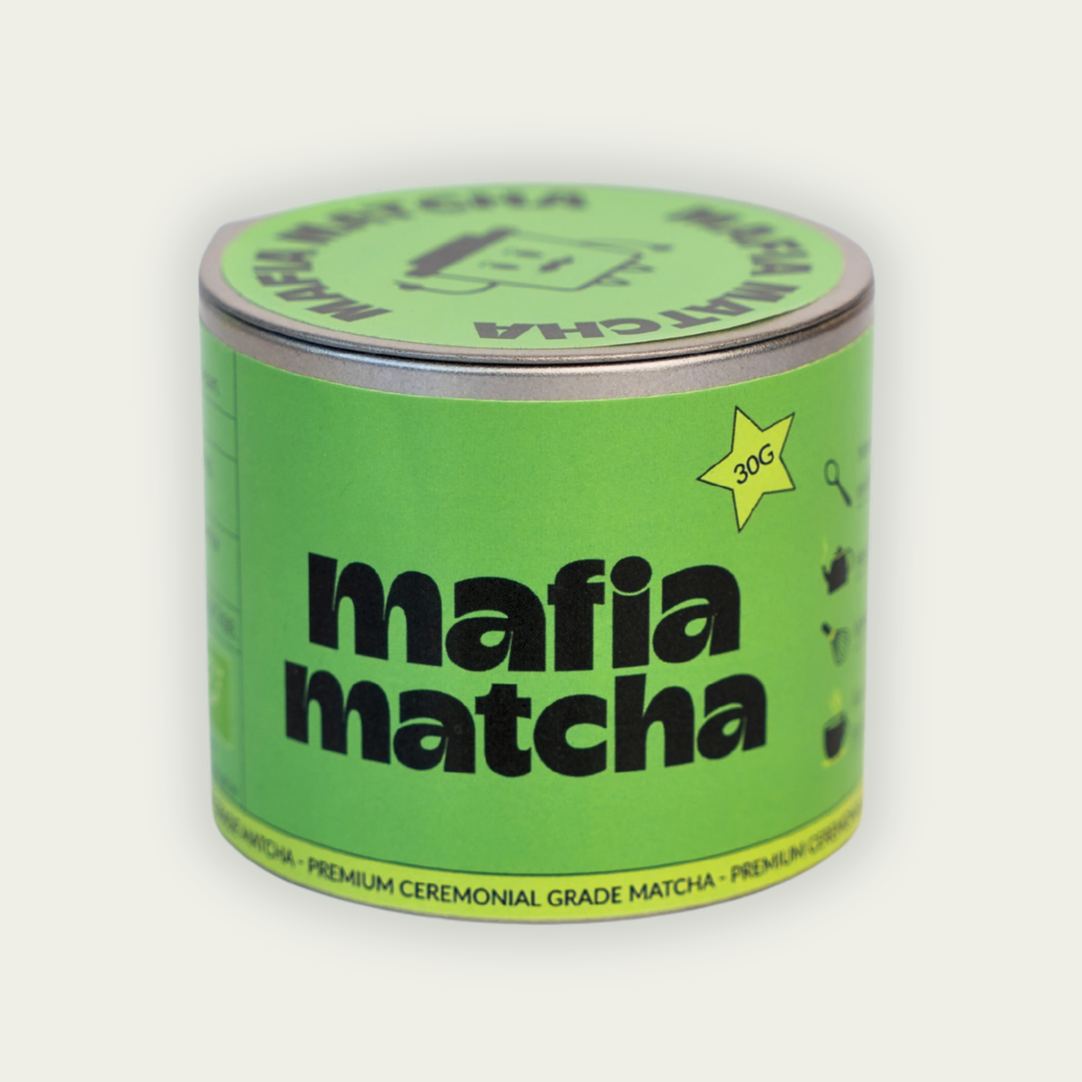 Mafia Matcha ceremonial matcha 30g tin, buy matcha online Ireland